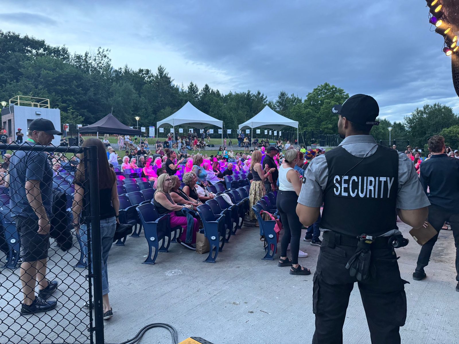 G Force Security guard at an outdoor event