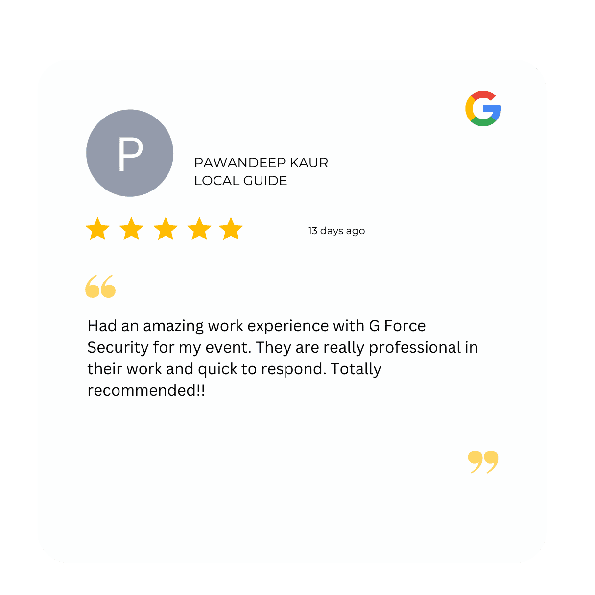 G-force-Event-security-customer-reviews