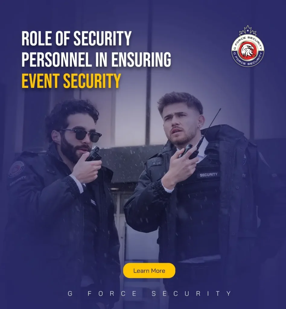 role of security personnel in event security