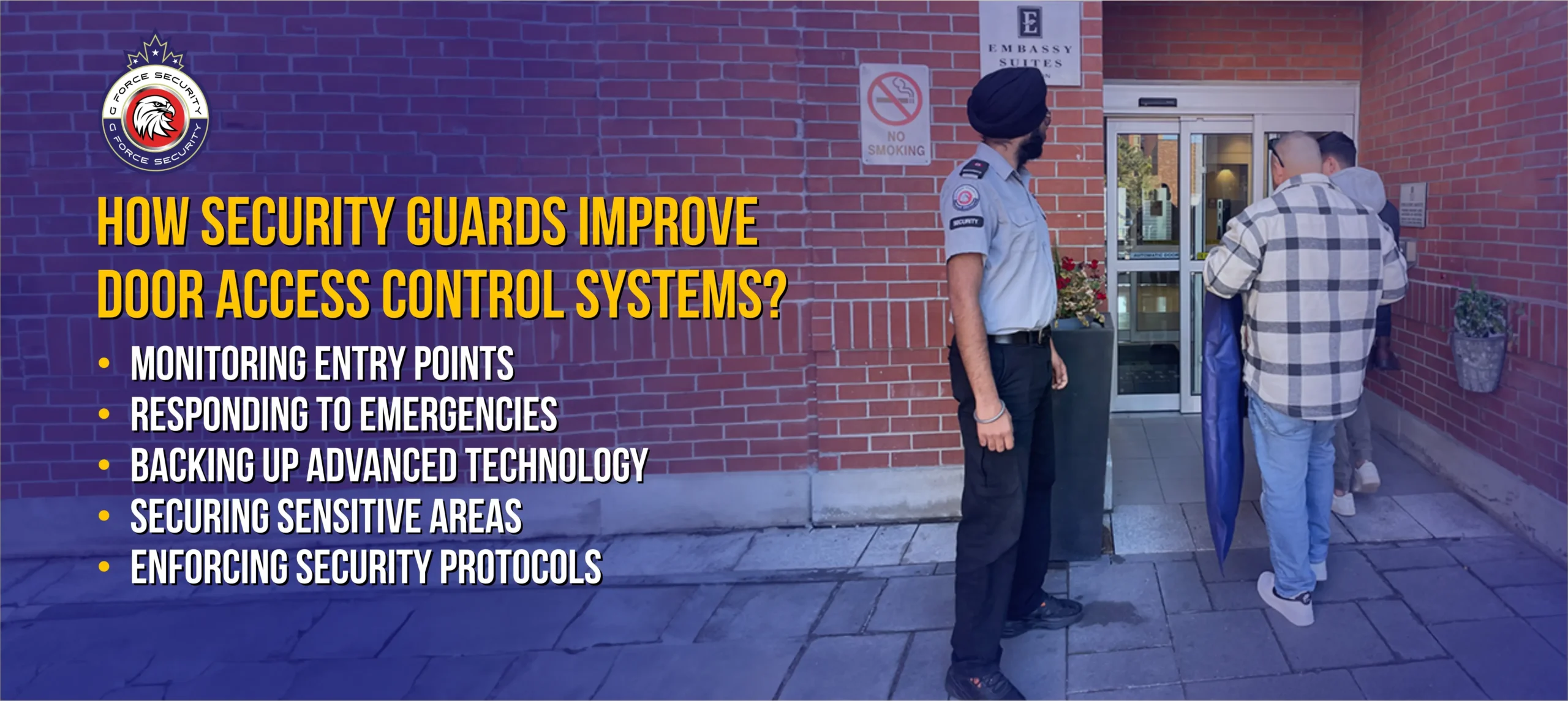 how security guards improve door access control systems