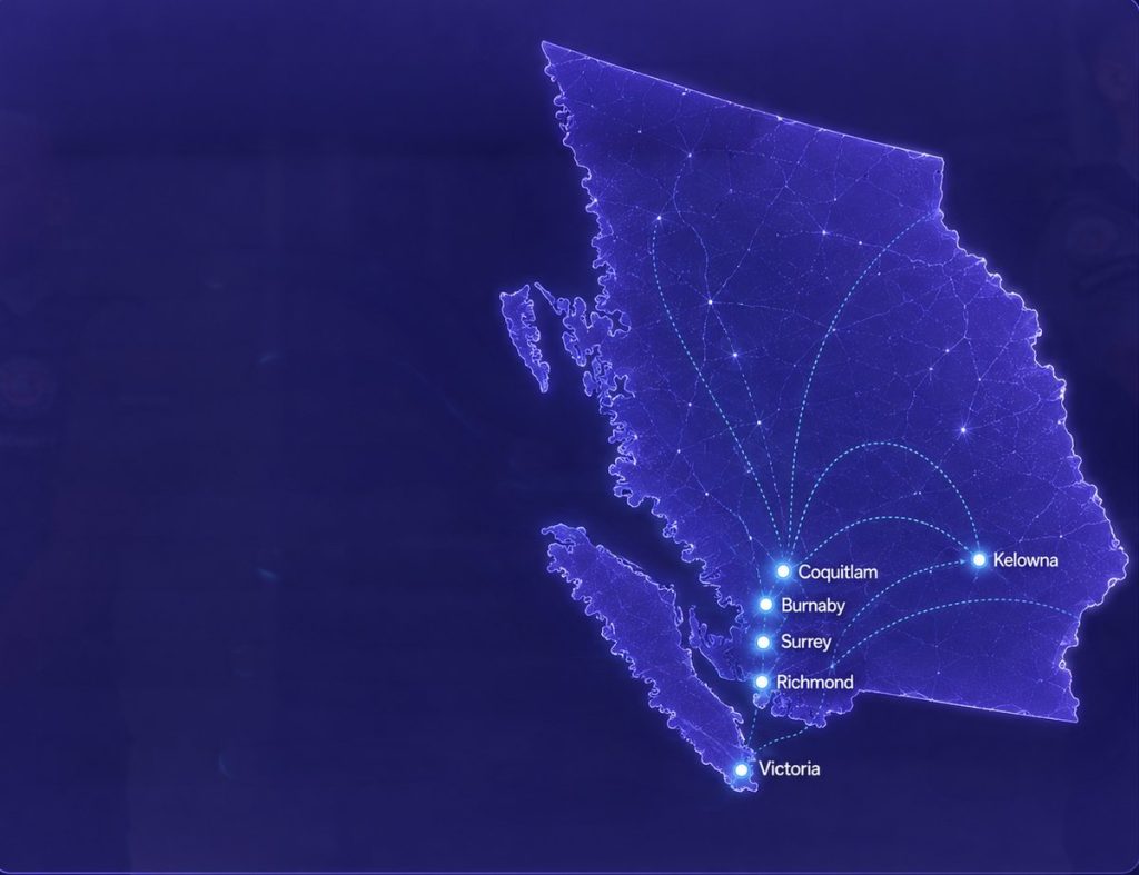 British Columbia map